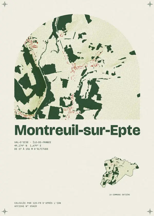 Affiche de Montreuil-sur-Epte, calculée par 123-fr d'après l'IGN
