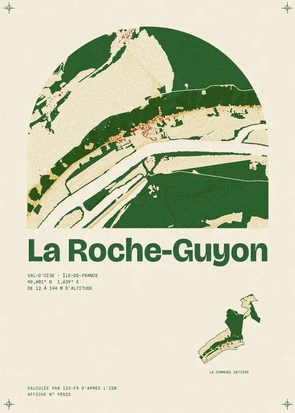 Affiche de La Roche-Guyon, calculée par 123-fr d'après l'IGN