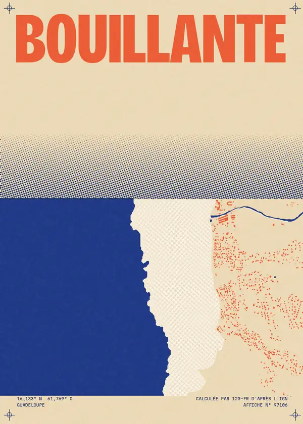 Affiche de Bouillante, calculée par 123-fr d'après l'IGN