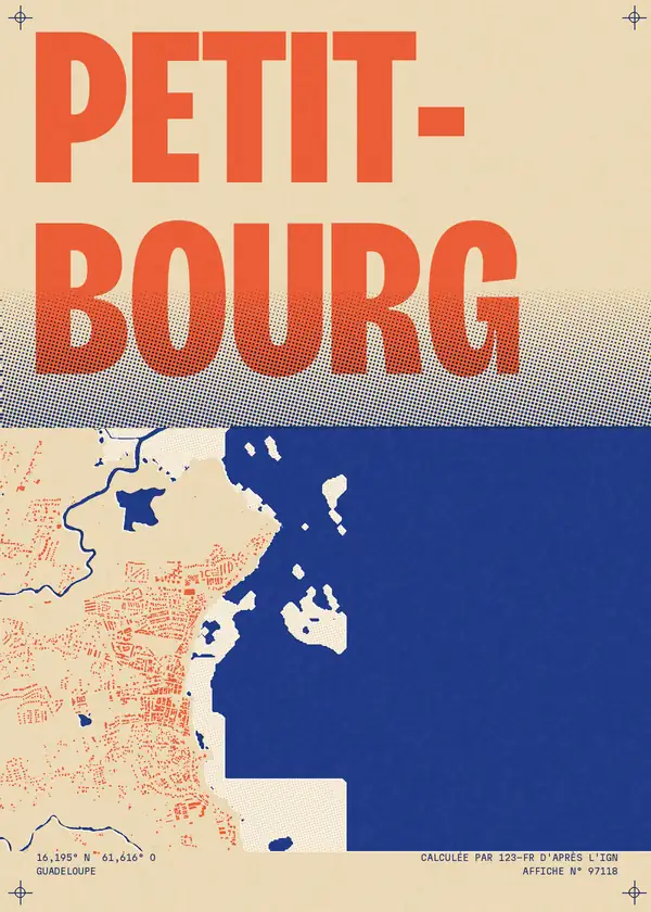 Affiche de Petit-Bourg, calculée par 123-fr d'après l'IGN