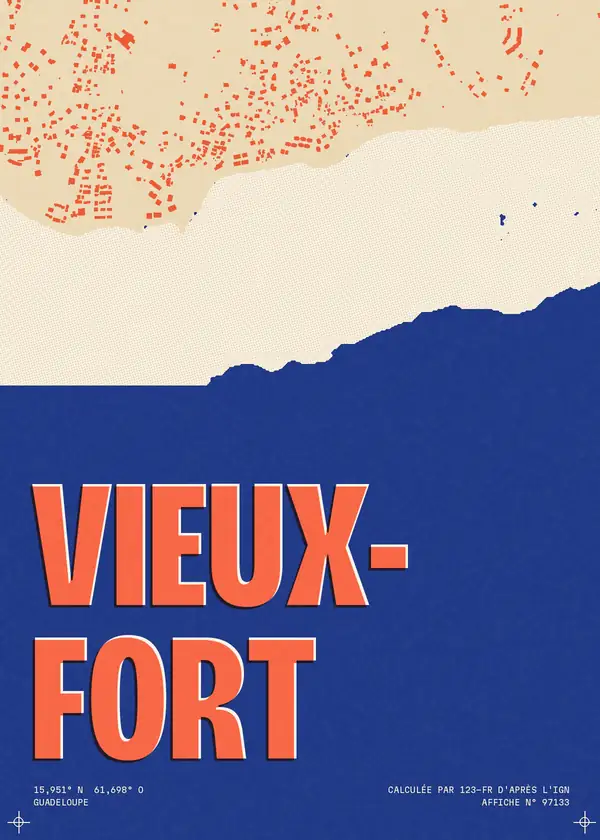 Affiche de Vieux-Fort, calculée par 123-fr d'après l'IGN