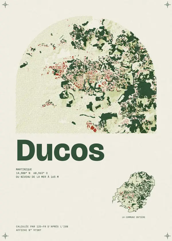 Affiche de Ducos, calculée par 123-fr d'après l'IGN