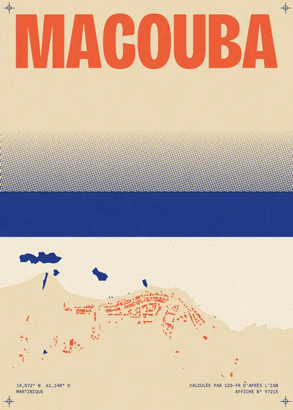 Affiche de Macouba, calculée par 123-fr d'après l'IGN