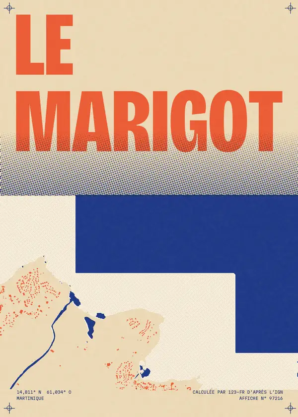 Affiche de Le Marigot, calculée par 123-fr d'après l'IGN