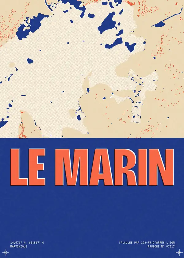 Affiche de Le Marin, calculée par 123-fr d'après l'IGN