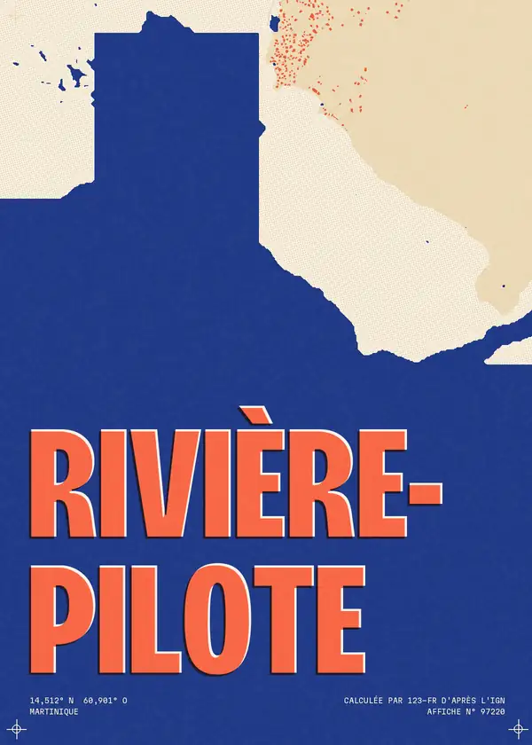 Affiche de Rivière-Pilote, calculée par 123-fr d'après l'IGN