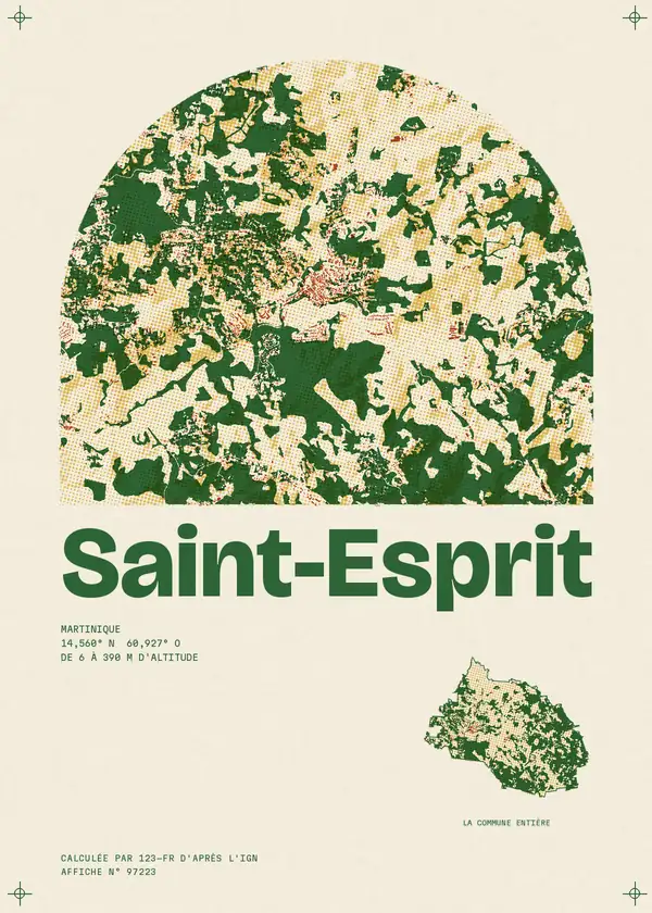 Affiche de Saint-Esprit, calculée par 123-fr d'après l'IGN