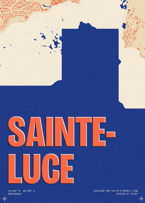Affiche de Sainte-Luce, calculée par 123-fr d'après l'IGN