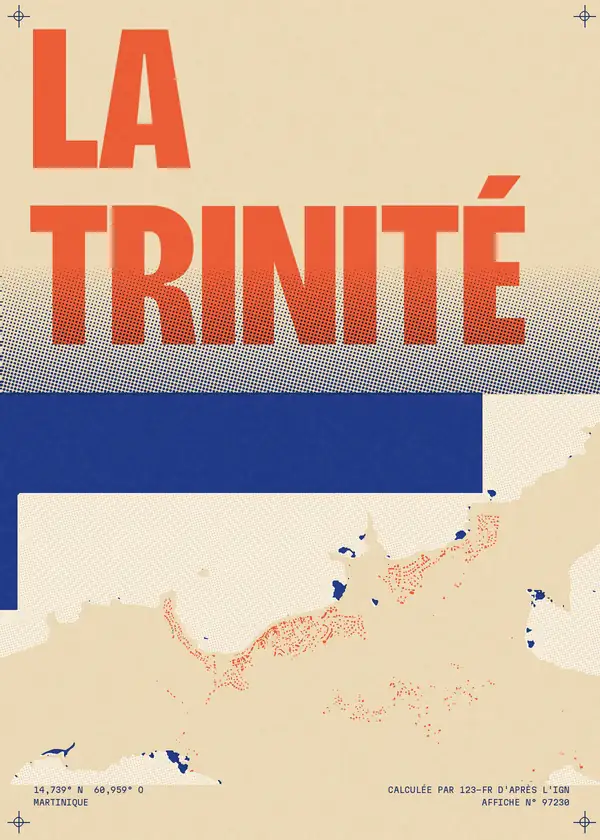 Affiche de La Trinité, calculée par 123-fr d'après l'IGN
