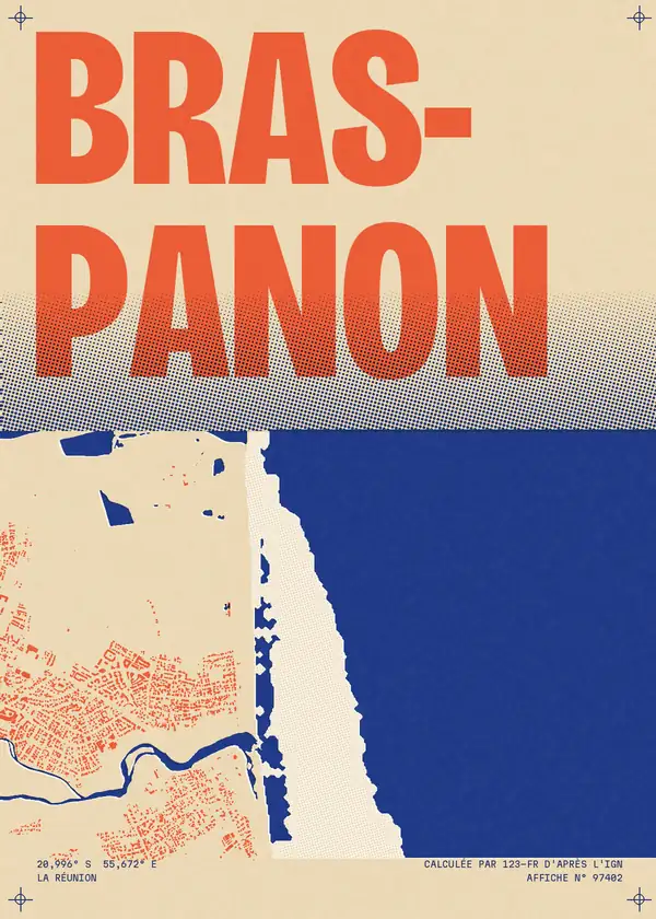 Affiche de Bras-Panon, calculée par 123-fr d'après l'IGN