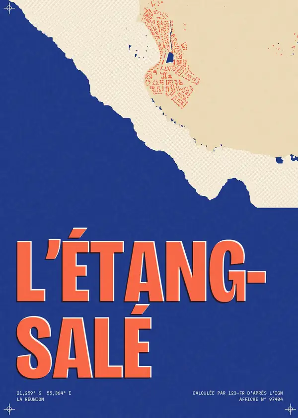 Affiche de L'Étang-Salé, calculée par 123-fr d'après l'IGN