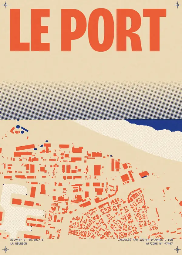 Affiche de Le Port, calculée par 123-fr d'après l'IGN