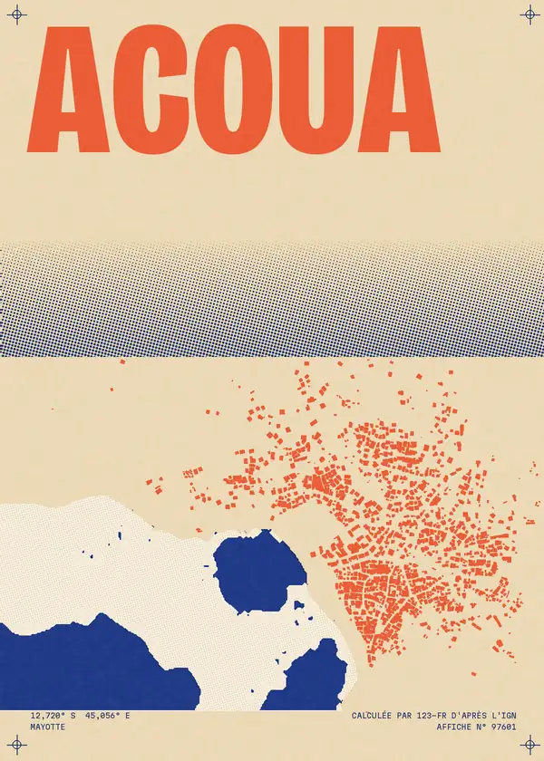 Affiche de Acoua, calculée par 123-fr d'après l'IGN