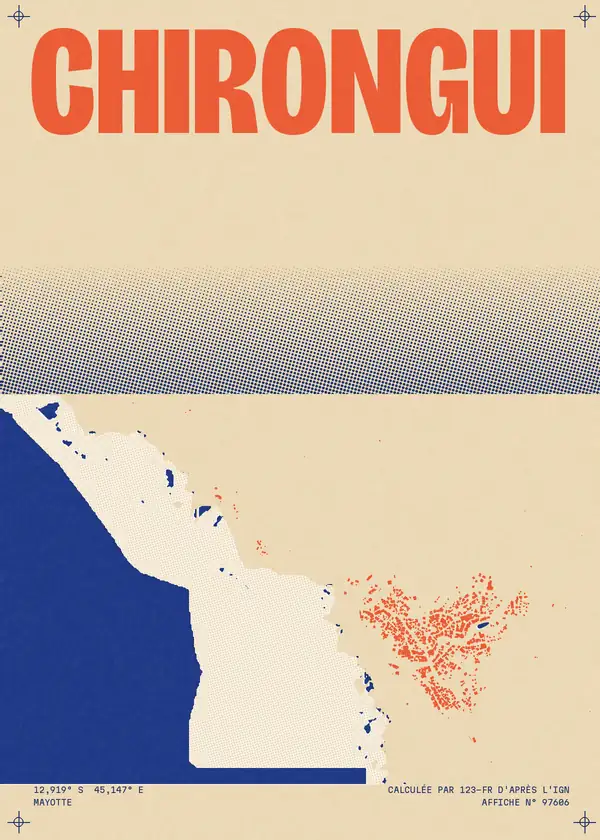 Affiche de Chirongui, calculée par 123-fr d'après l'IGN