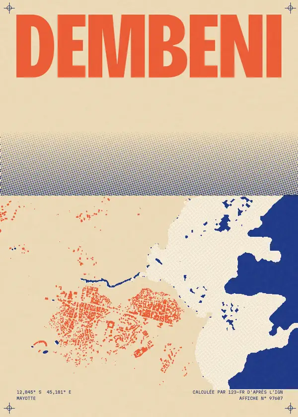 Affiche de Dembeni, calculée par 123-fr d'après l'IGN