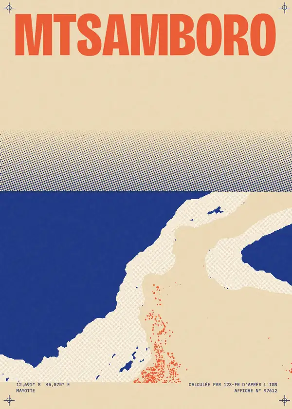 Affiche de Mtsamboro, calculée par 123-fr d'après l'IGN