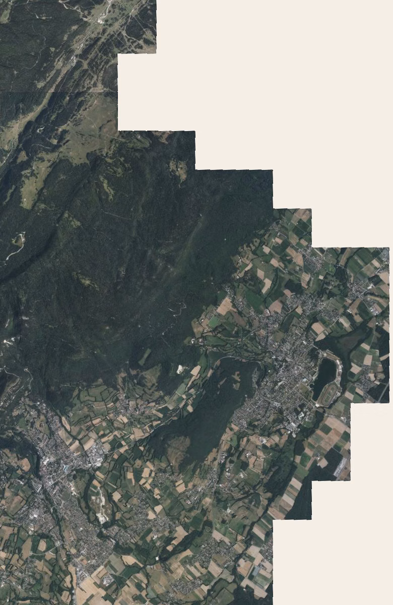 Divonne-les-Bains aujourd'hui, le territoire vu du ciel