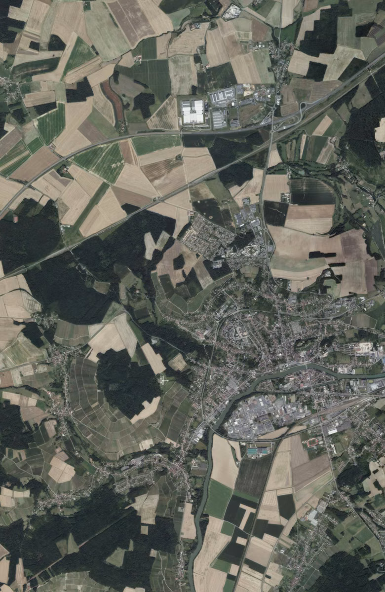 Château-Thierry aujourd'hui, le territoire vu du ciel