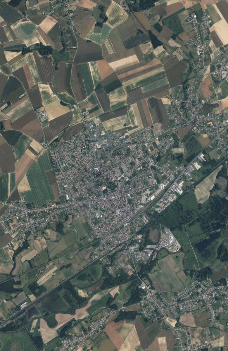 Chauny aujourd'hui, le territoire vu du ciel