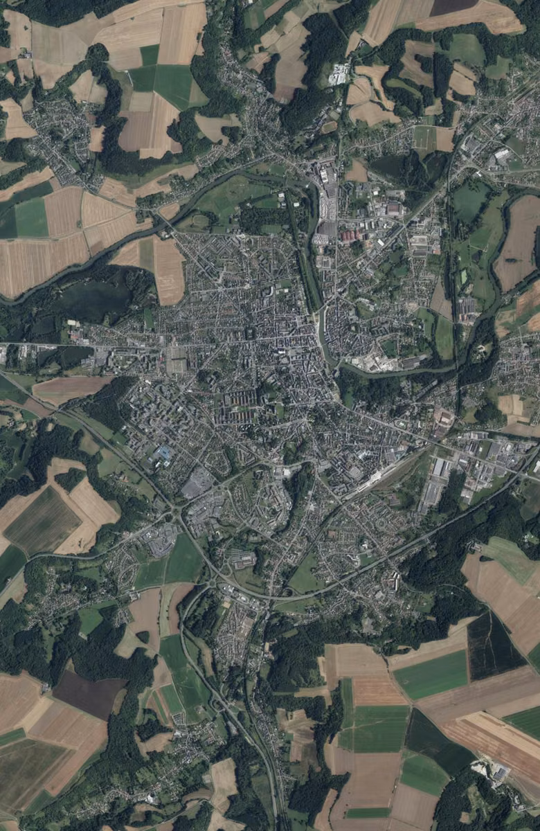 Soissons aujourd'hui, le territoire vu du ciel