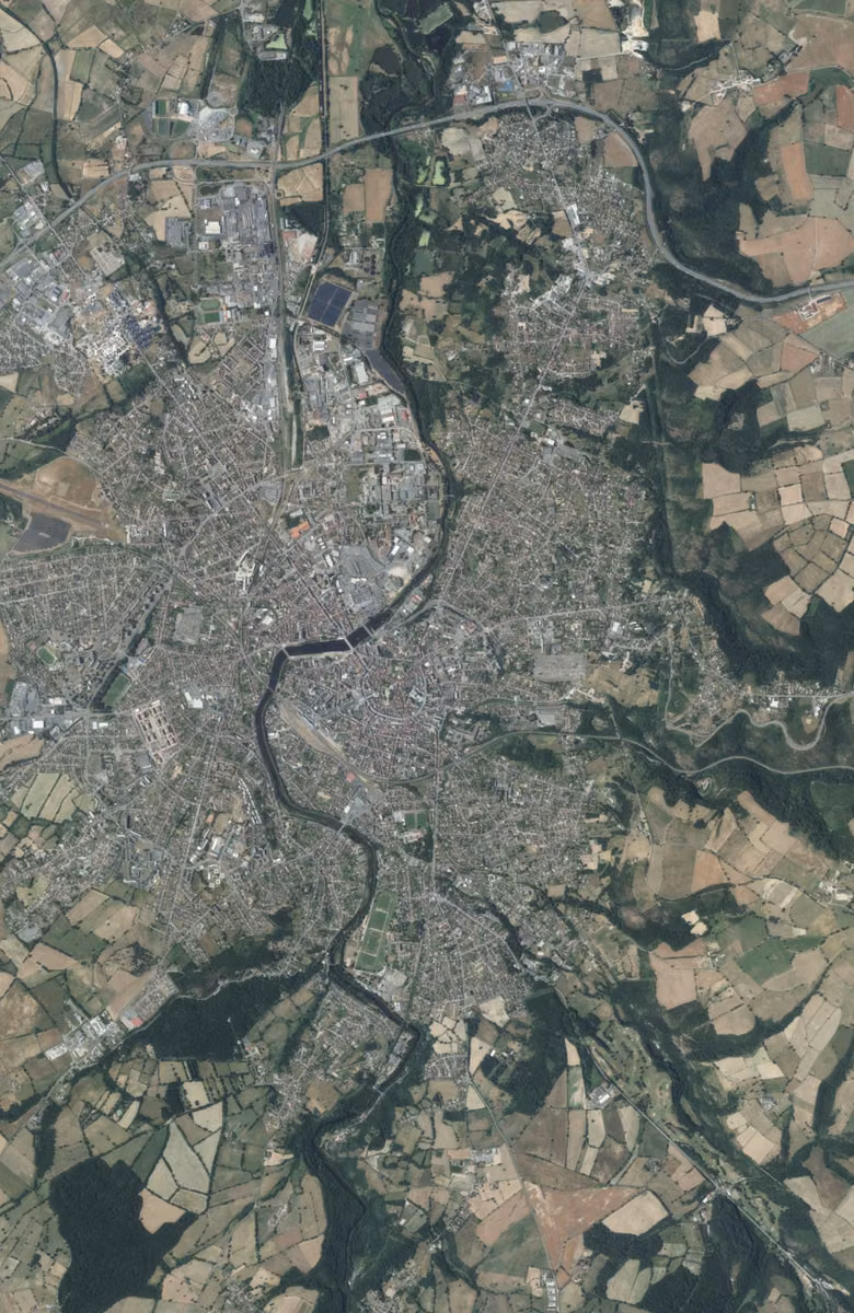 Montluçon aujourd'hui, le territoire vu du ciel