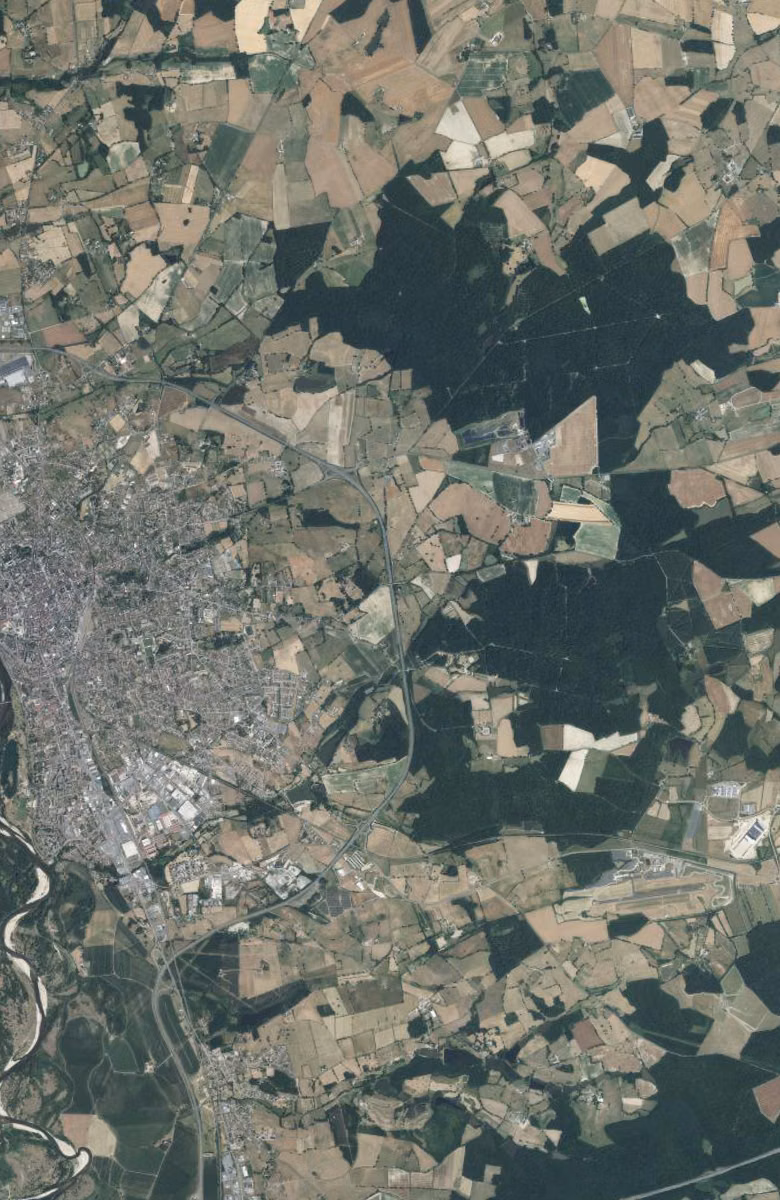 Yzeure aujourd'hui, le territoire vu du ciel