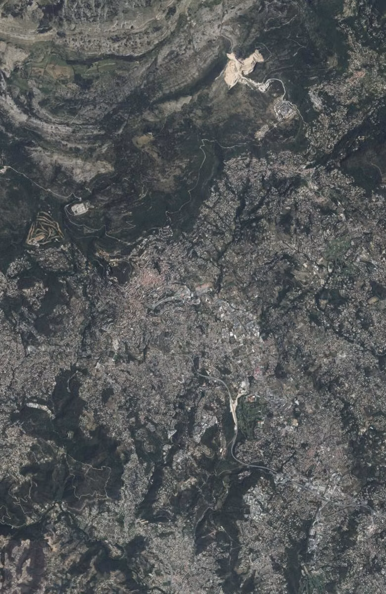 Grasse aujourd'hui, le territoire vu du ciel