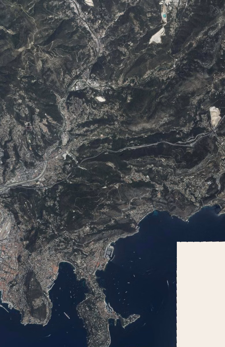 La Trinité aujourd'hui, le territoire vu du ciel
