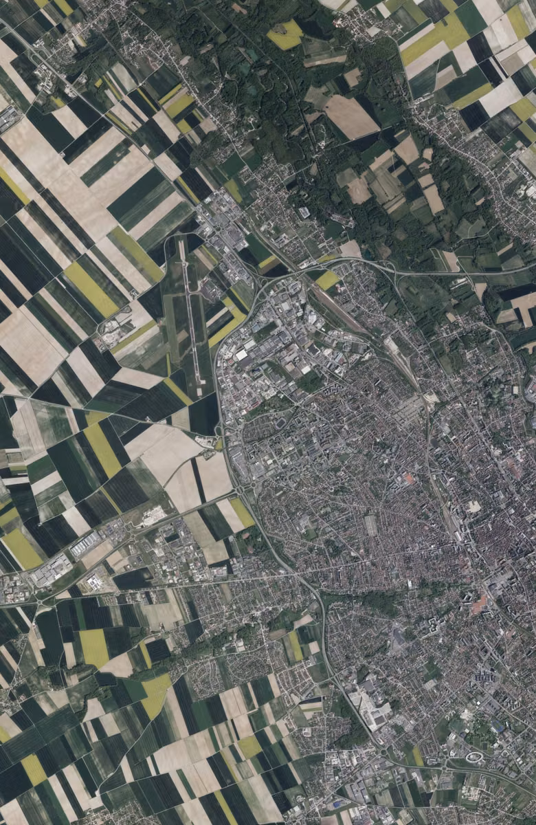 La Chapelle-Saint-Luc aujourd'hui, le territoire vu du ciel