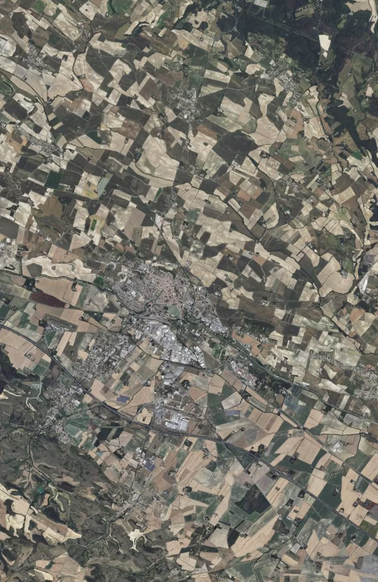 Castelnaudary aujourd'hui, le territoire vu du ciel