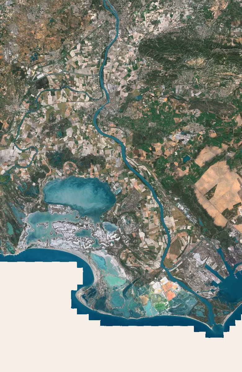Arles aujourd'hui, le territoire vu du ciel
