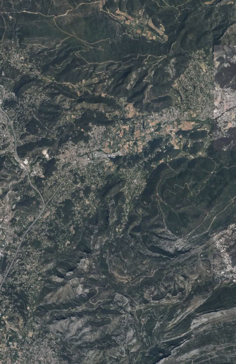 Auriol aujourd'hui, le territoire vu du ciel