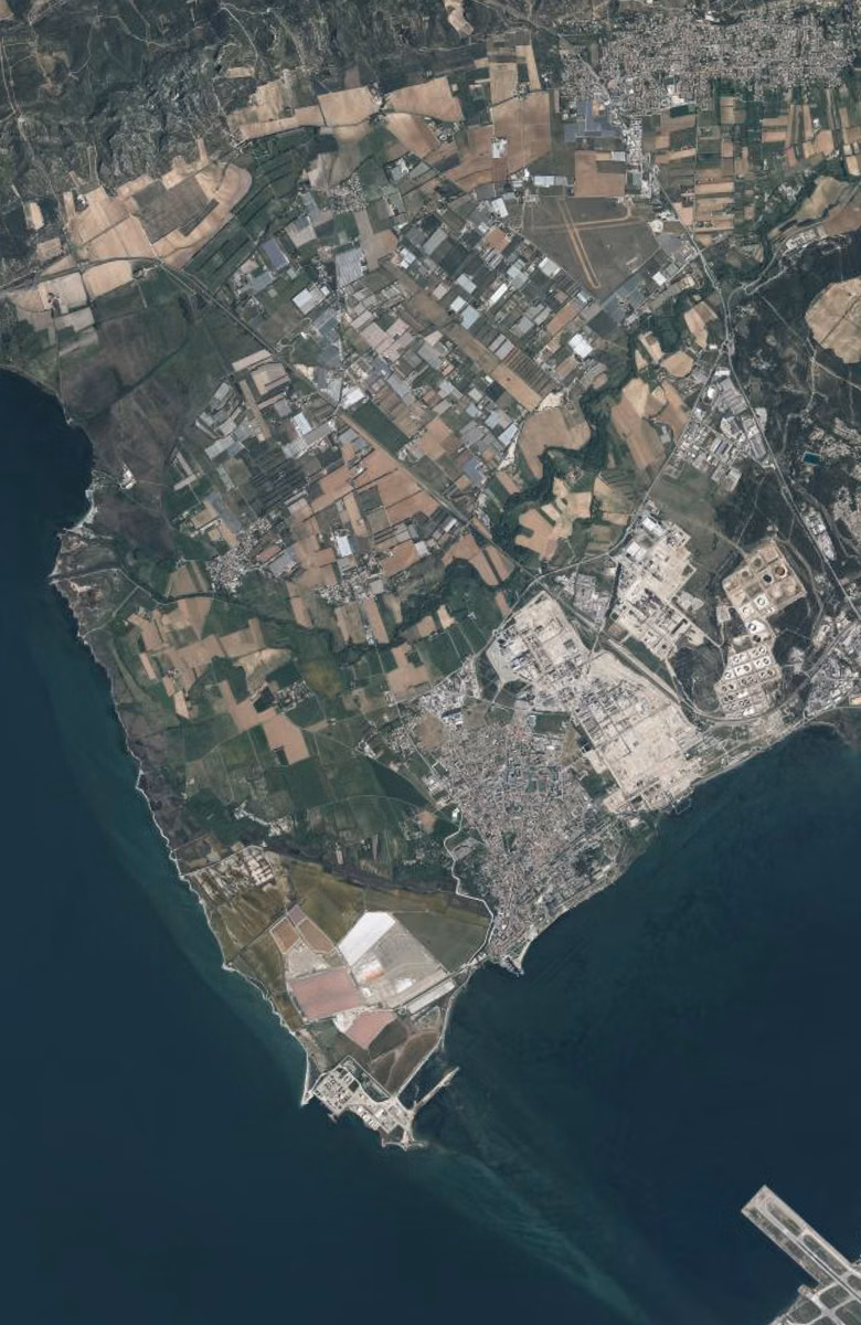 Berre-l'Étang aujourd'hui, le territoire vu du ciel