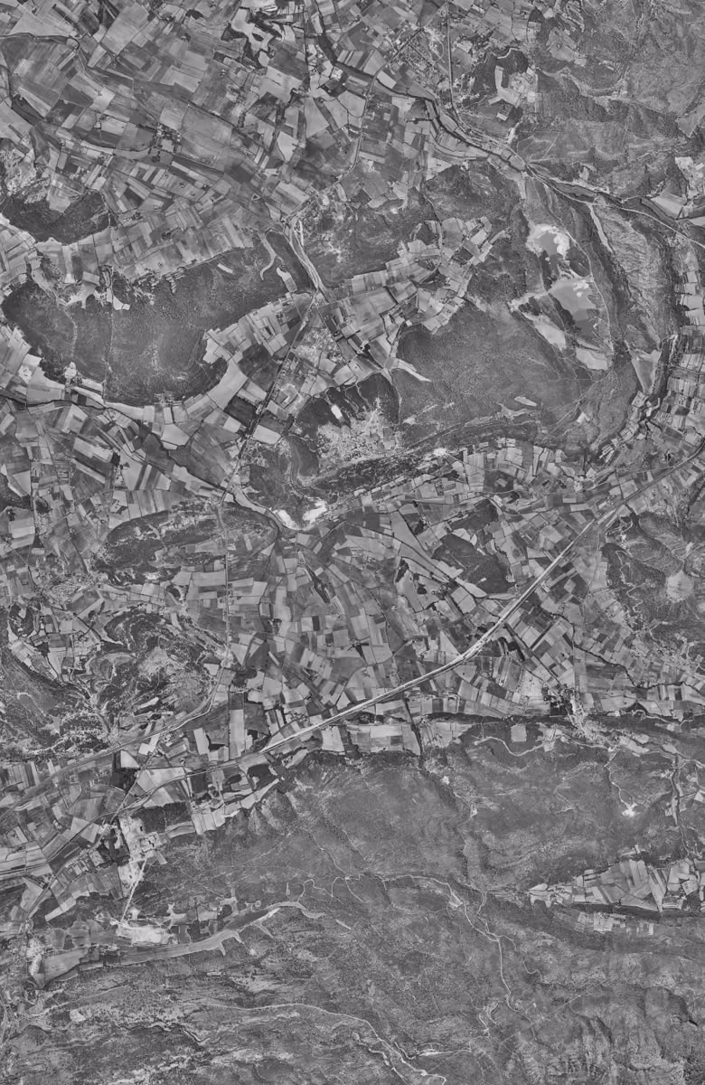 Bouc-Bel-Air en 1960, le territoire vu du ciel, au même cadrage