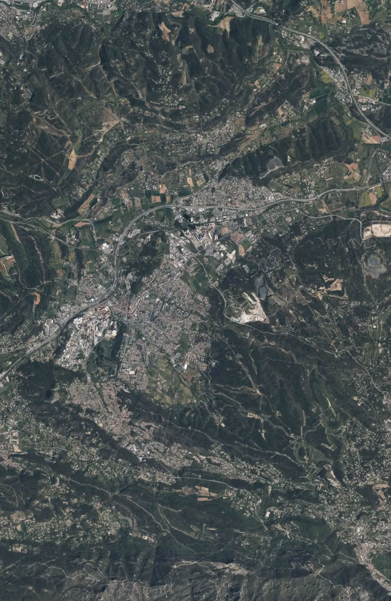 Gardanne aujourd'hui, le territoire vu du ciel