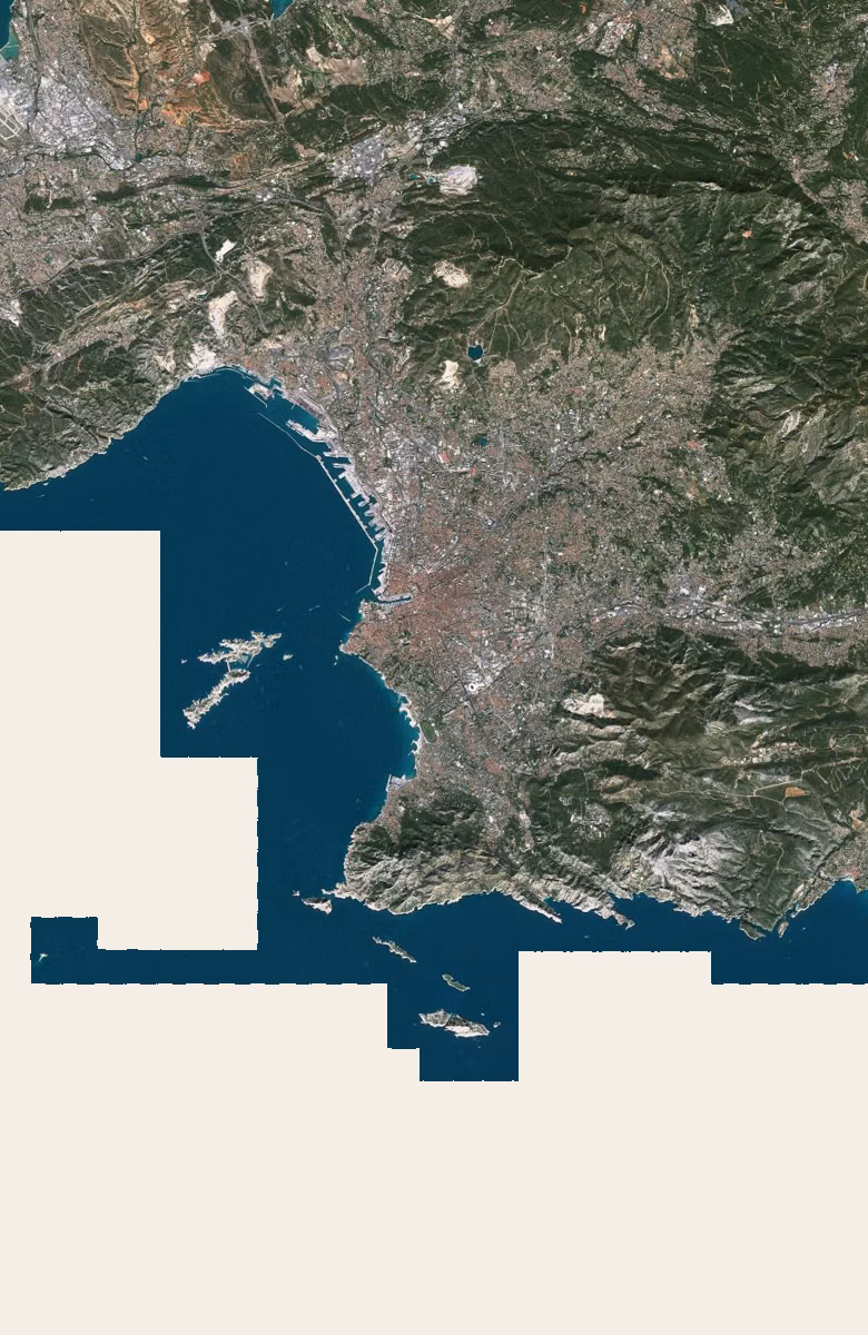 Marseille aujourd'hui, le territoire vu du ciel