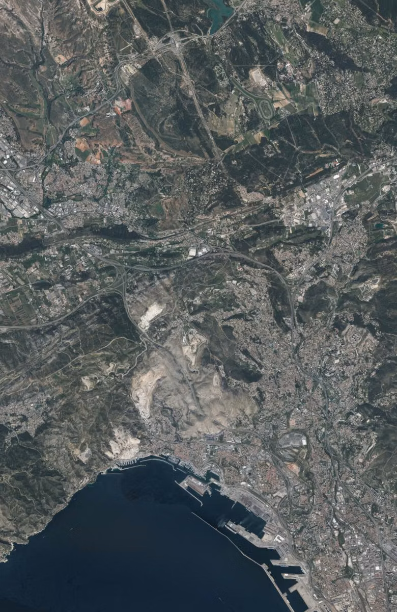 Les Pennes-Mirabeau aujourd'hui, le territoire vu du ciel