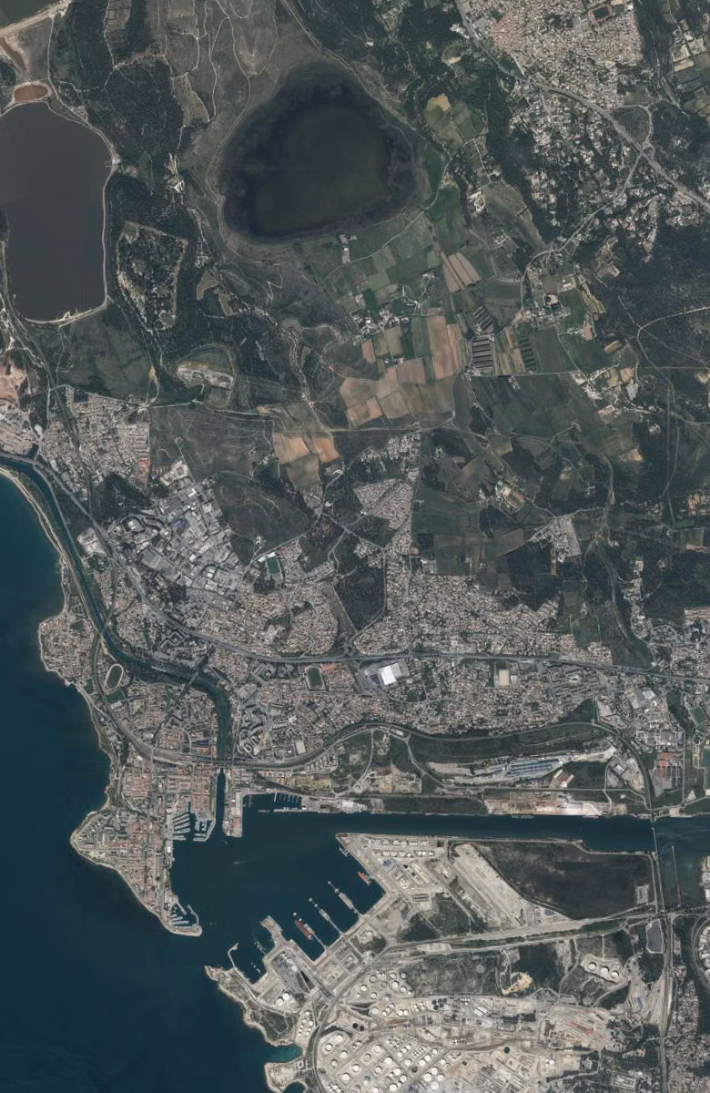Port-de-Bouc aujourd'hui, le territoire vu du ciel