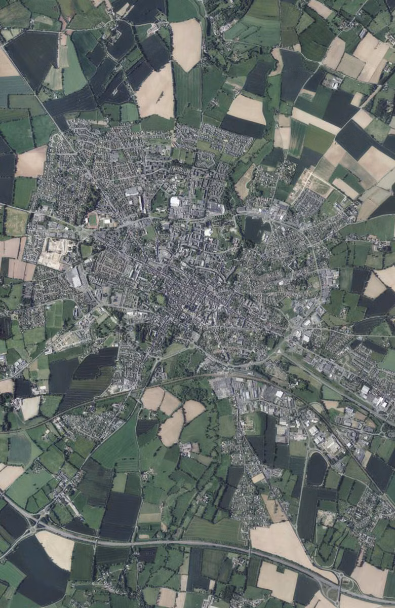 Bayeux aujourd'hui, le territoire vu du ciel