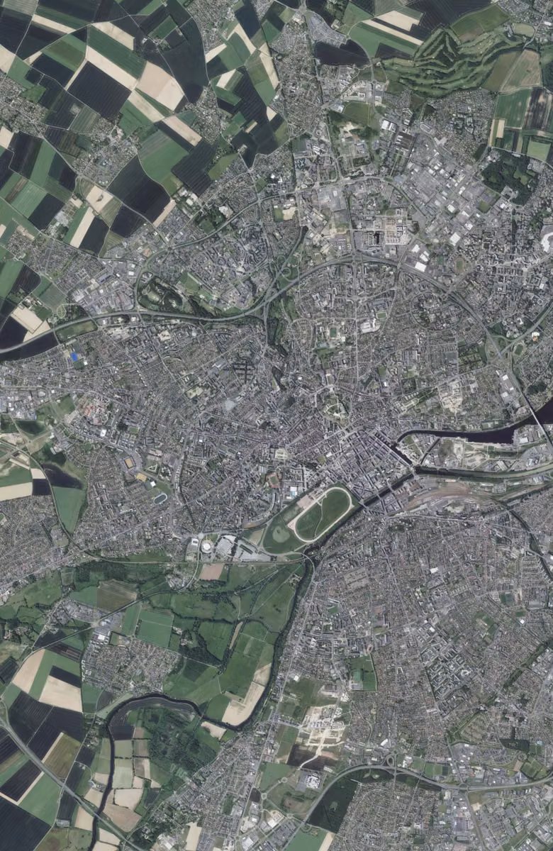 Caen aujourd'hui, le territoire vu du ciel