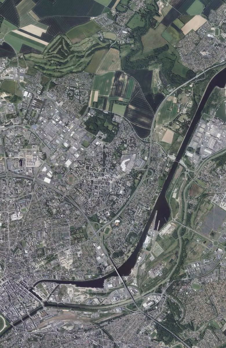 Hérouville-Saint-Clair aujourd'hui, le territoire vu du ciel