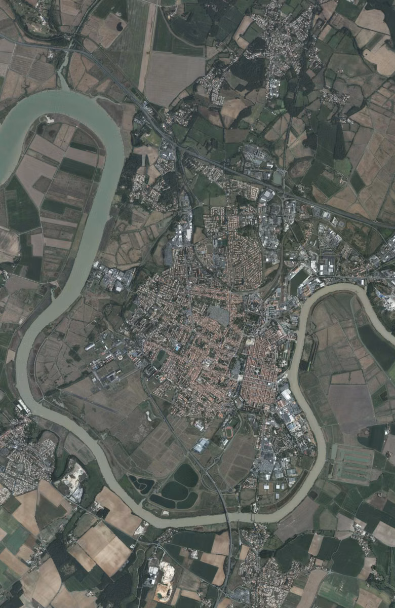 Rochefort aujourd'hui, le territoire vu du ciel