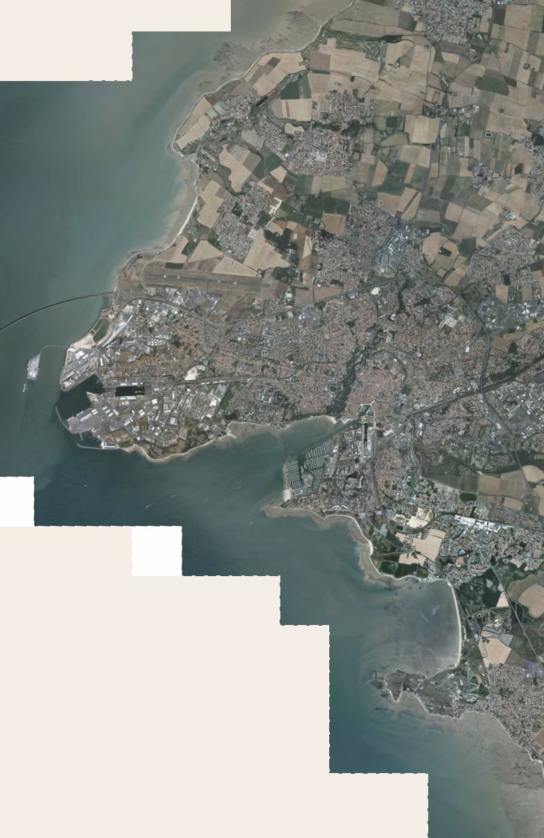 La Rochelle aujourd'hui, le territoire vu du ciel