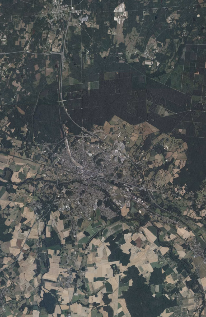 Vierzon aujourd'hui, le territoire vu du ciel
