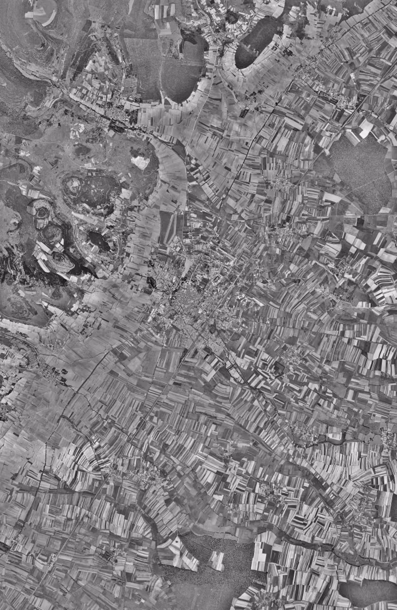 Beaune en 1962, le territoire vu du ciel, au même cadrage