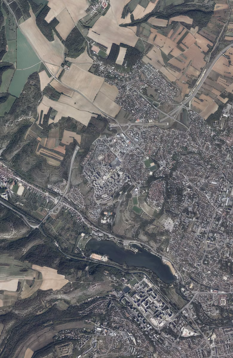 Talant aujourd'hui, le territoire vu du ciel
