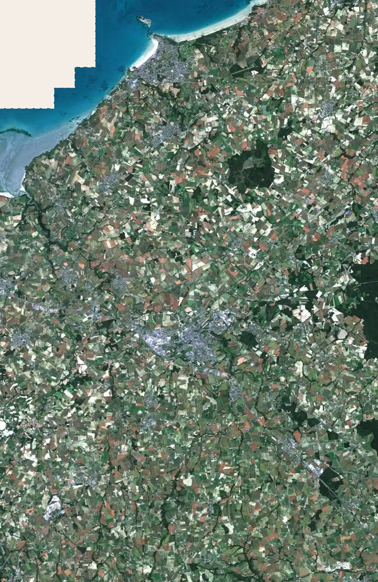 Lamballe-Armor aujourd'hui, le territoire vu du ciel