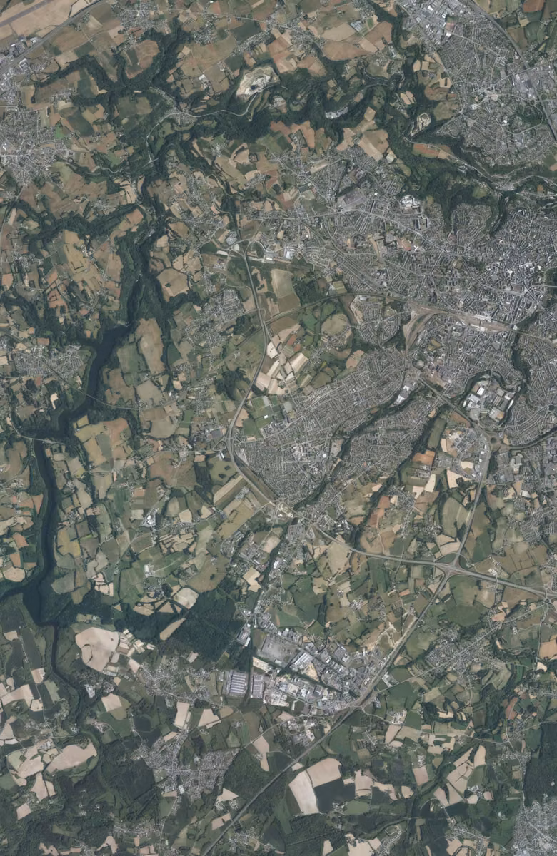 Ploufragan aujourd'hui, le territoire vu du ciel