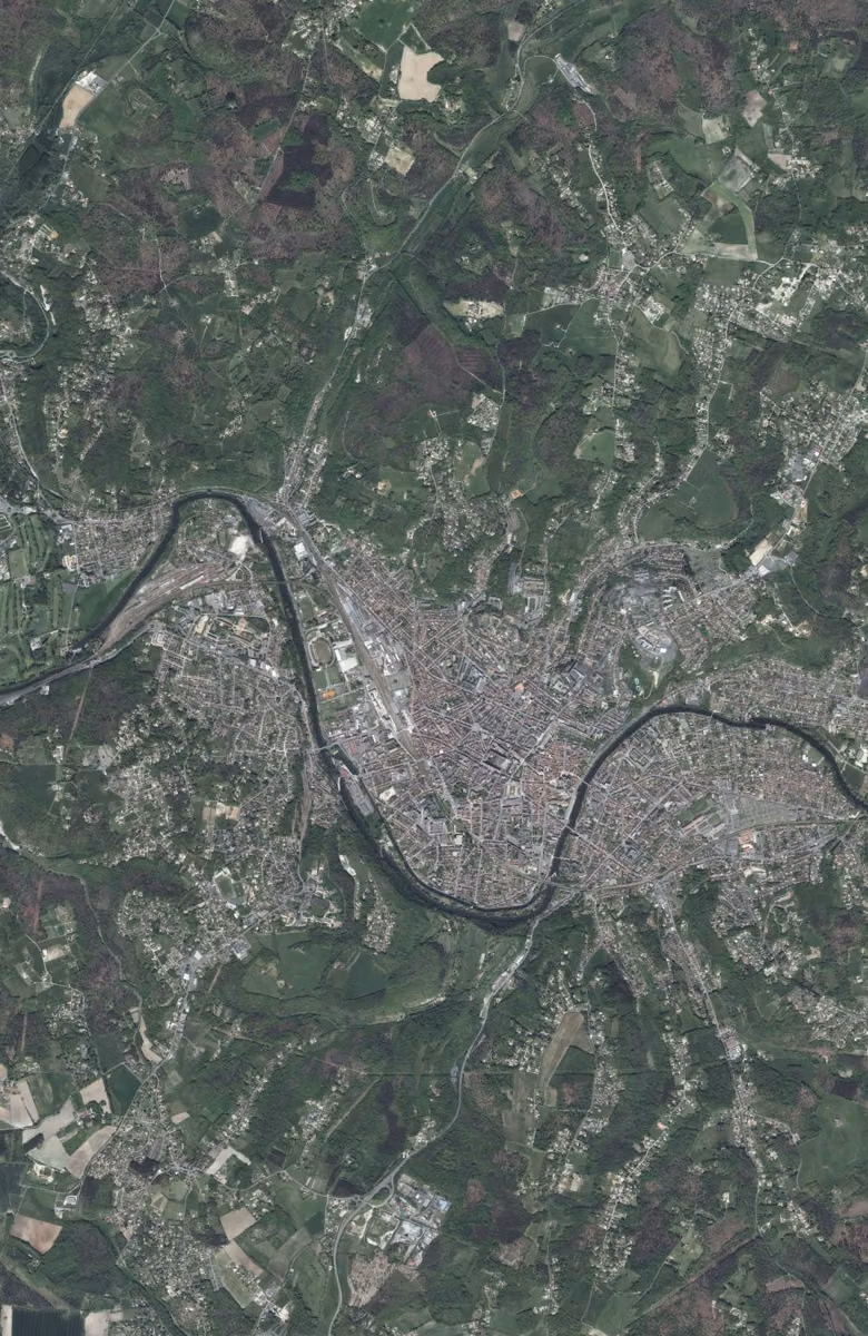 Périgueux aujourd'hui, le territoire vu du ciel