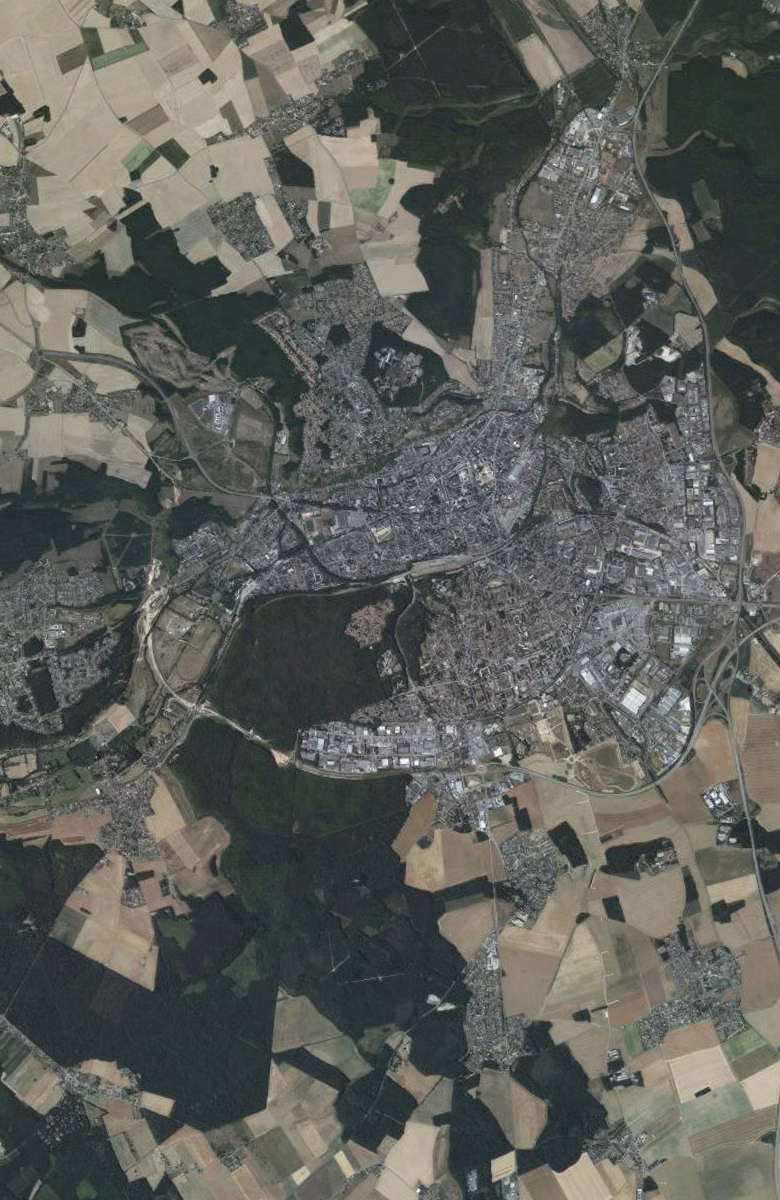 Évreux aujourd'hui, le territoire vu du ciel